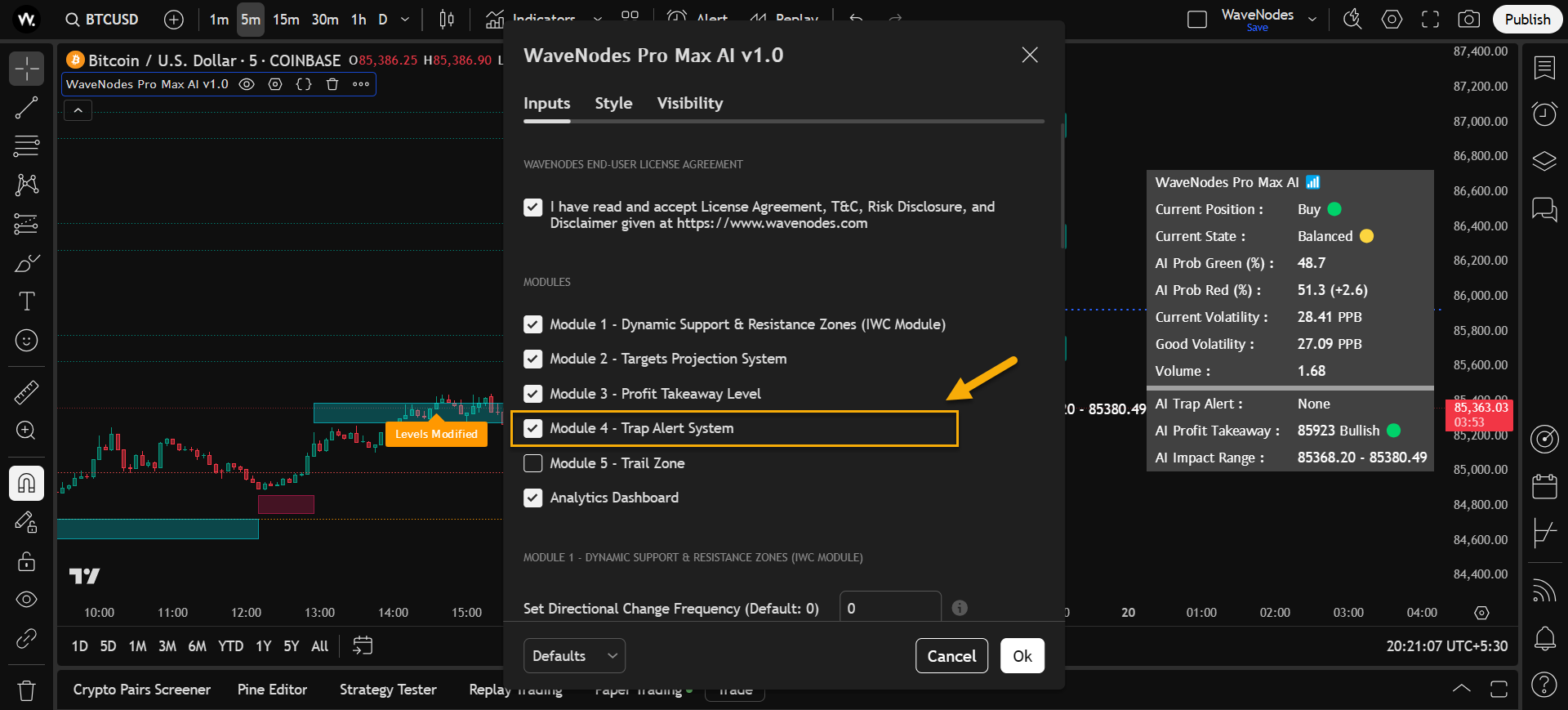 Trap Alert Module Overview Example