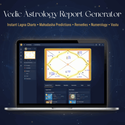 Vedic Astrology Software Subscription – Detailed Kundli & Report Generator
